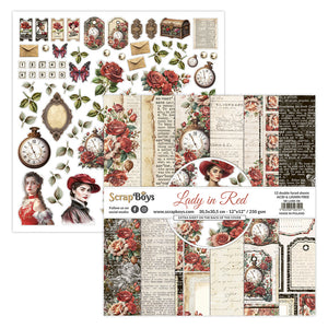 Lady in Red 8x8 Double Sided Pad