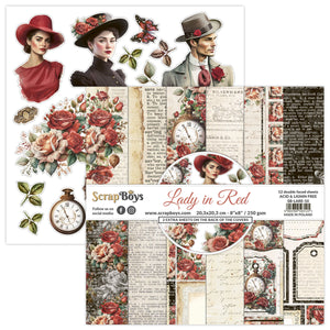 Lady in Red 6x6 Double Sided Pad