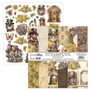 Steampunk Journey 12 x 12 Double Sided Pad