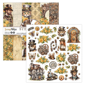 Steampunk Journey 12 x 12 Double Sided Pad