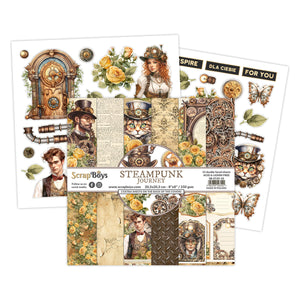Steampunk Journey 8x8 Double Sided Pad
