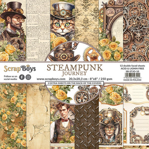 Steampunk Journey 8x8 Double Sided Pad