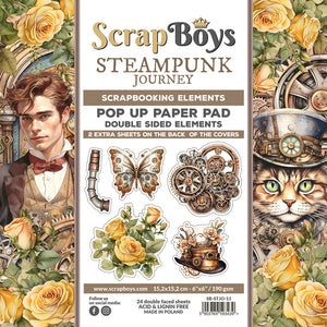 Pop Up Steampunk Journey 6x6 Double Sided Pad