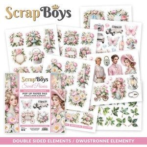 Pop Up Sweet Peonies 6x6 Double Sided Pad