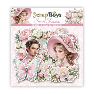 Sweet Peonies Die Cuts 47/PK Double Sided