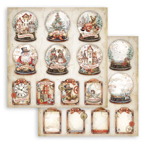 SBB1008 Double Sided Single Sheet Gear Up for Christmas Snowglobes