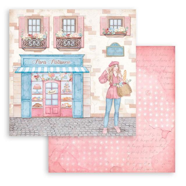 SBB926 Double Sided Single Sheet Create Happiness Oh La La Patisserie