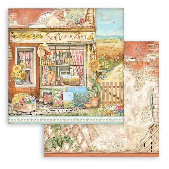 SBB932 Double Sided Single Sheet Sunflower Art Shop