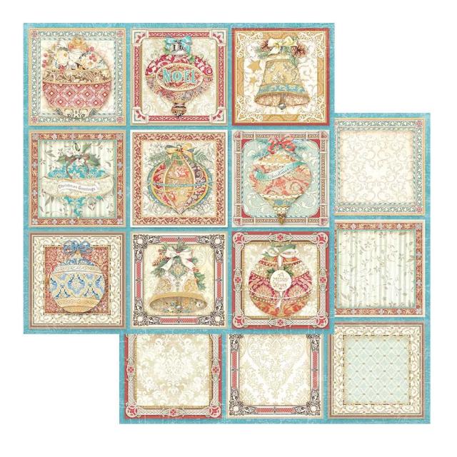 SBB943 Double Sided Single Sheet Christmas Greetings Ochre