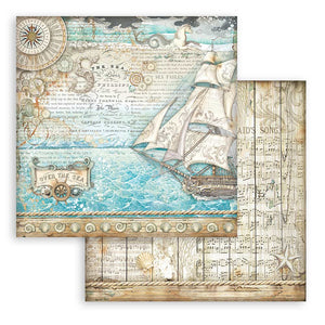 SBB954 Double Sided Single Sheet Songs of the Sea Sailing Ship