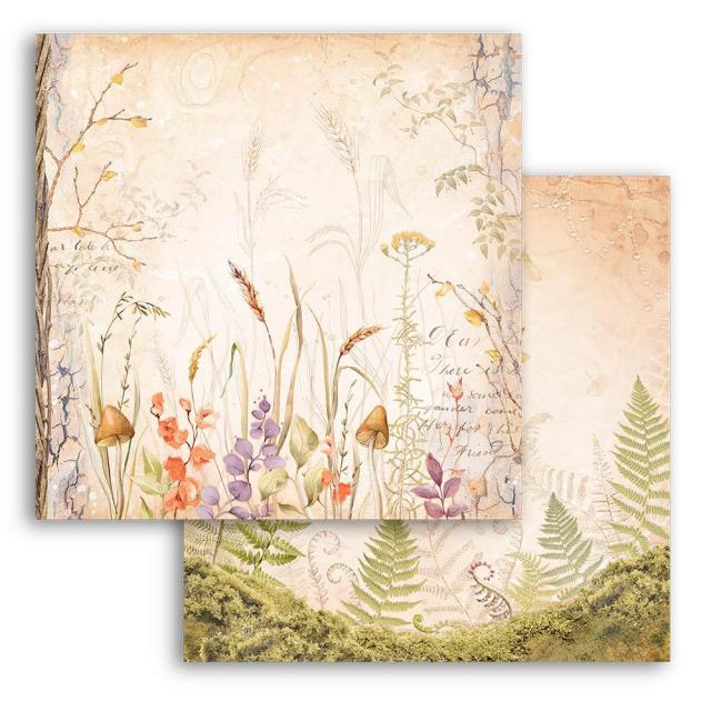 SBB964 Double Sided Single Sheet Woodland Grassland