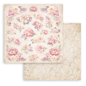 SBB975 Double Sided Single Sheet Romance Forever Floral Pattern
