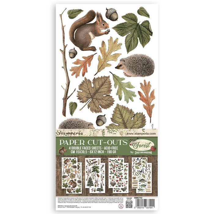 SBBCT02 4 Sheets (6"x12") Forest