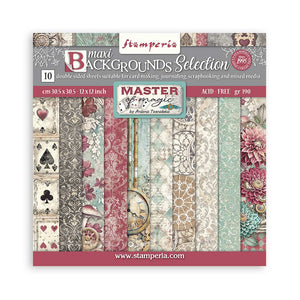 SBBL167 Paper Pad (12"x12") Master of Magic Backgrounds
