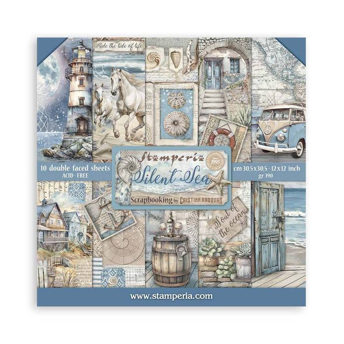SBBL169 Paper Pad (12"x12") Silent Sea