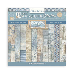 SBBL170 Paper Pad (12"x12") Silent Sea Backgrounds