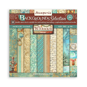 SBBS113 Paper Pad  (8"x8") The Nutcracker Backgrounds