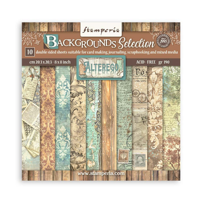 SBBS117 Paper Pad  (8"x8") Alterego Backgrounds