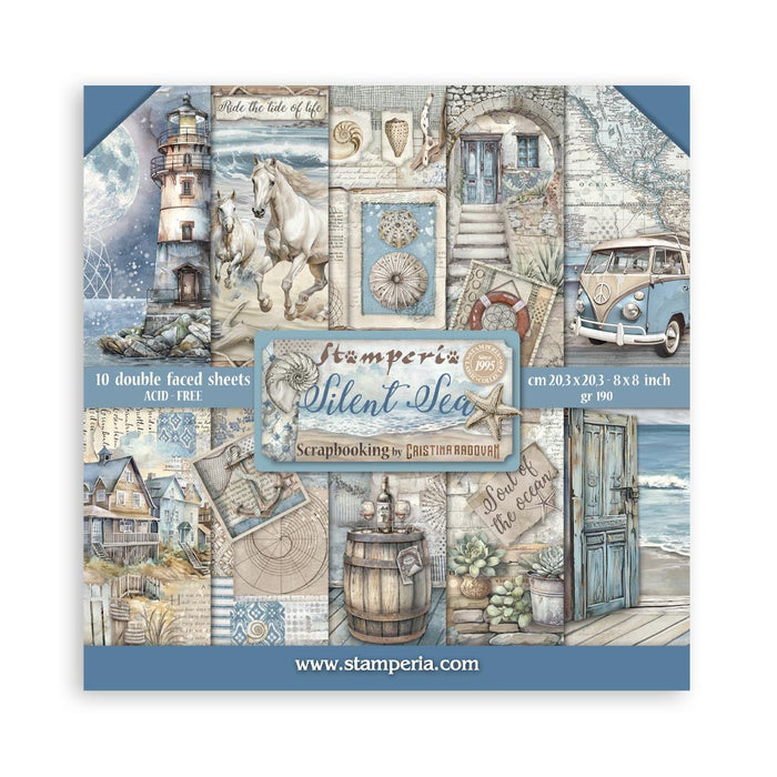 SBBS125 Paper Pad  (8"x8") Silent Sea