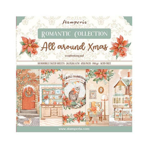 SBBS89 Paper Pad  (8"x8") All Around Christmas