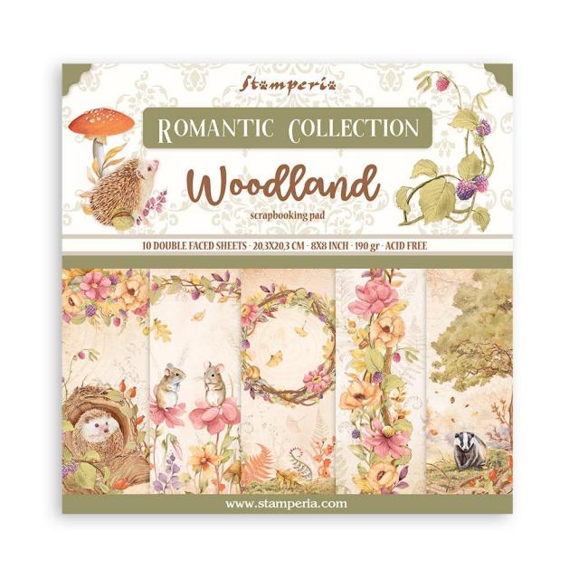 SBBS92 Paper Pad  (8"x8") Woodland