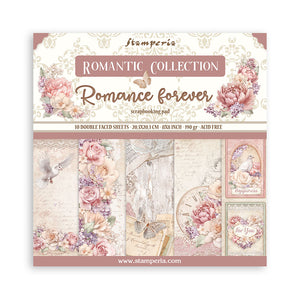SBBS96 Paper Pad  (8"x8") Romance Forever