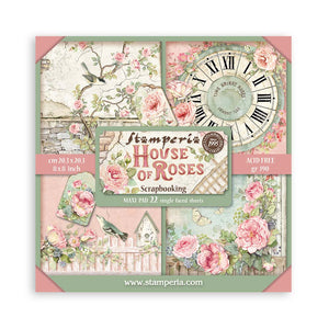 SBBSXB11 Paper Pad 22 sheets (8"x8") House of Roses