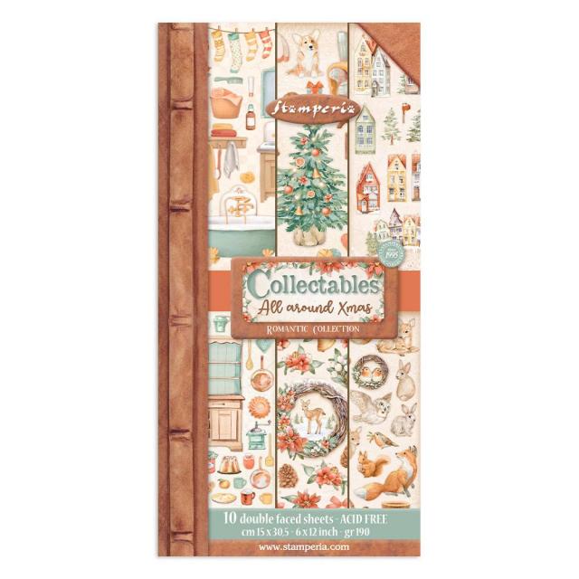 Stamperia Coffee & Chocolate 6 x 12 Collectables Pad