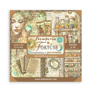 SBBXLB15 Paper Pad 22 sheets (12"x12") Fortune Single sided