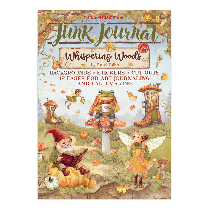 SBJK04 Junk Journal Stickers 16 pg Whispering Woods
