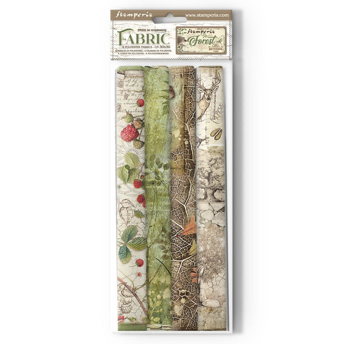 SBPLT35 Forest Pack of 4 Sheets Fabric 30 x 30