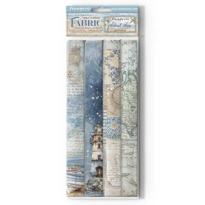 SBPLT45 Silent Sea Pack of 4 Sheets Fabric 30 x 30