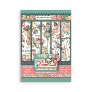 SBW08  Washi Pad 8 Sheets 5.8"x8.3" Wonderland