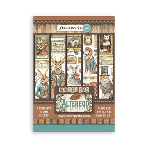 SBW12  Washi Pad 8 Sheets 5.8"x8.3" Alterego