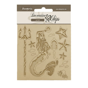 SCB182 Decorative Chips 14 x 14cm Songs of the Sea Mermaid