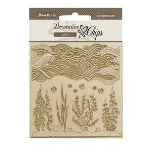 SCB183 Decorative Chips 14 x 14cm Songs of the Sea Corals