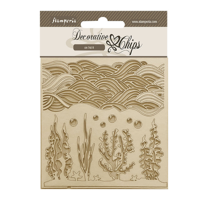 SCB183 Decorative Chips 14 x 14cm Songs of the Sea Corals