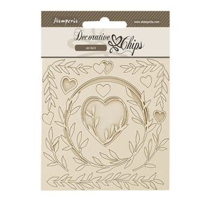 SCB200 Decorative Chips 14 x 14cm Romance Forever Hearts