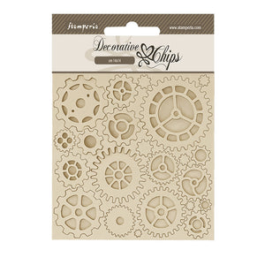 SCB203 Decorative Chips 14 x 14cm Voyages Fantastique Gears