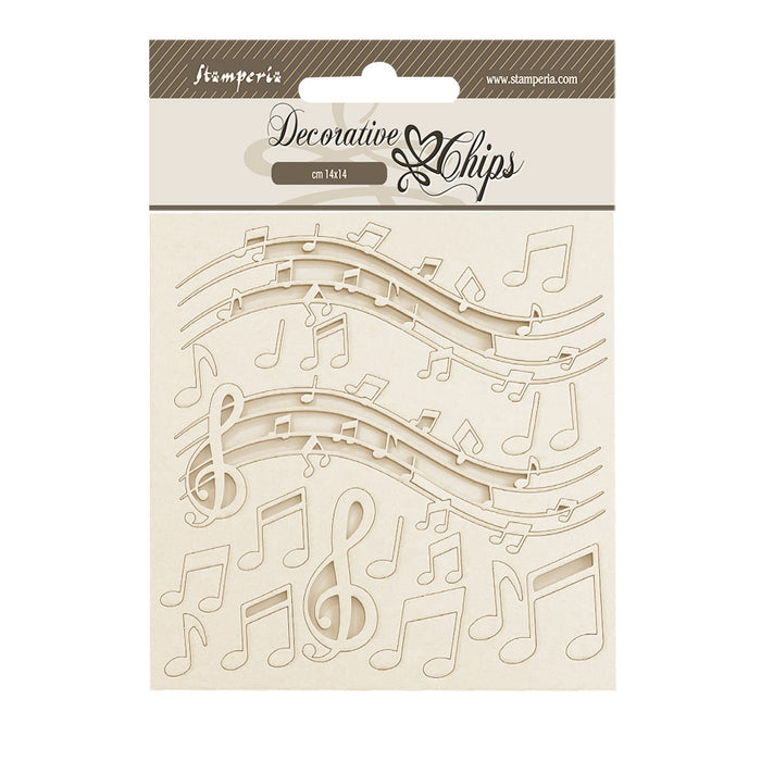 SCB228 Decorative Chips 14 x 14cm The Nutcracker Music