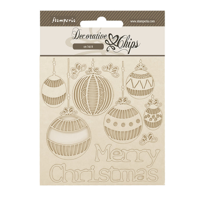 SCB229 Decorative Chips 14 x 14cm The Nutcracker Christmas Balls