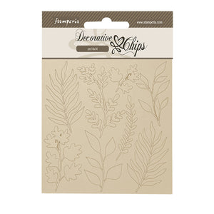 SCB238 Decorative Chips 14 x 14cm Forest Leaves
