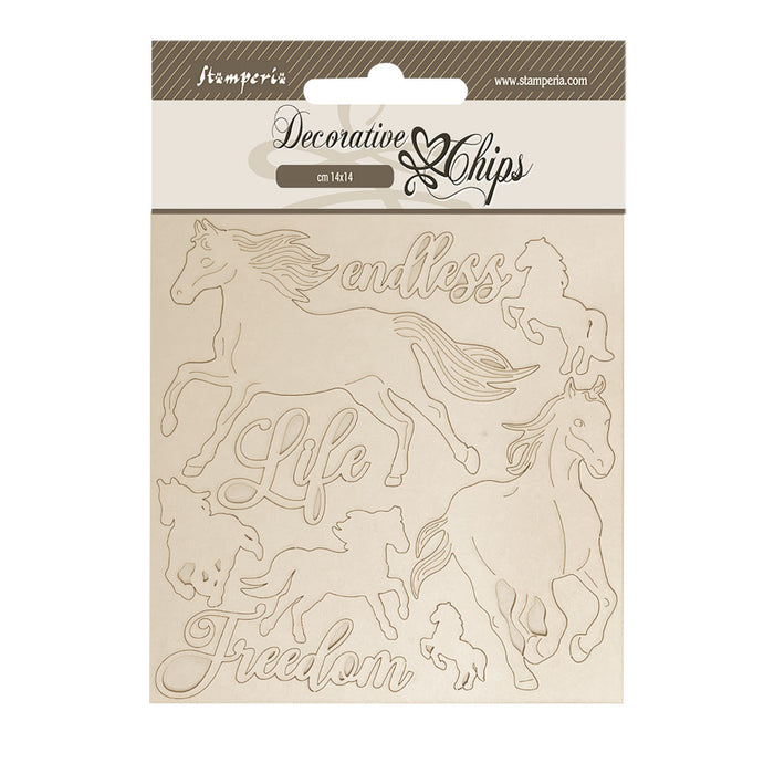 SCB261 Decorative Chips 14 x 14cm Silent Sea Sea Horses