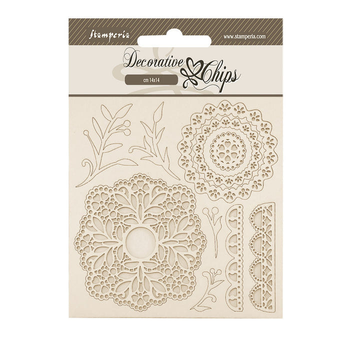 SCB265 Decorative Chips 14 x 14cm Timeless Lace