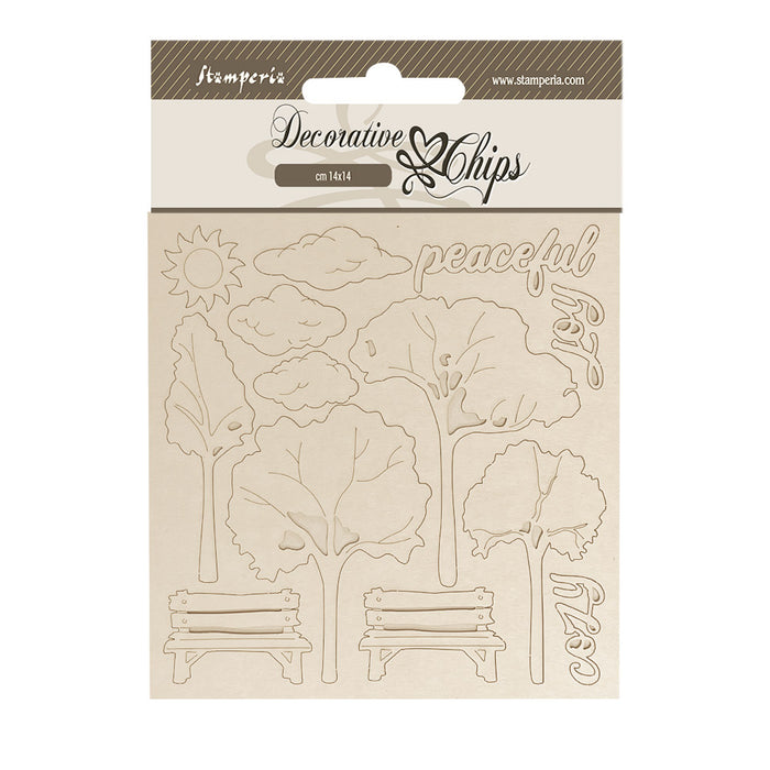 SCB267 Decorative Chips 14 x 14cm Silent Sea Sea Garden
