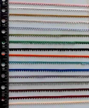 T150 Trim Eyelash Mini Picot Braid 2yds/pkg 1/8"