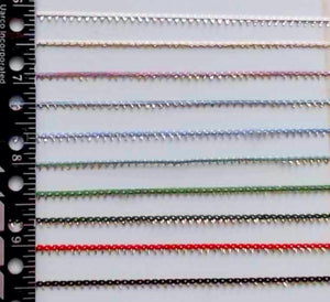 T151 Trim Rayon and Metallic Sawtooth Braid 2 yd/pkg 1/8"