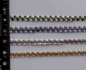 T282 Trim Rayon Two Tone Double Loop Braid 1/4"