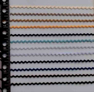 T299 Trim Rayon Tiny Rick Rack 2 yards/pkg 1/8"