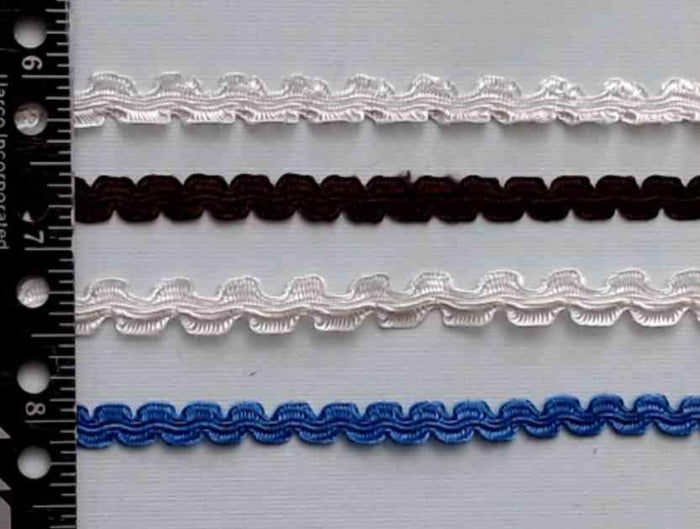 T561 Trim Rayon Fancy Scallop 1/4"